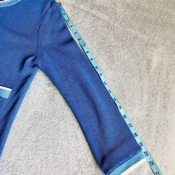 NWOT Vintage St. John Sport Light Blue 4 Pocket Button Up Cardigan - Picture 16 of 16